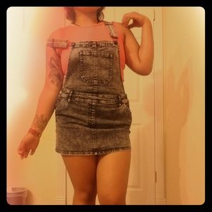 Dark grey overalls